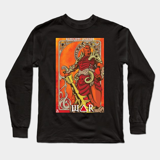 War - Almighty Legends Long Sleeve T-Shirt by Toytally Rad Creations